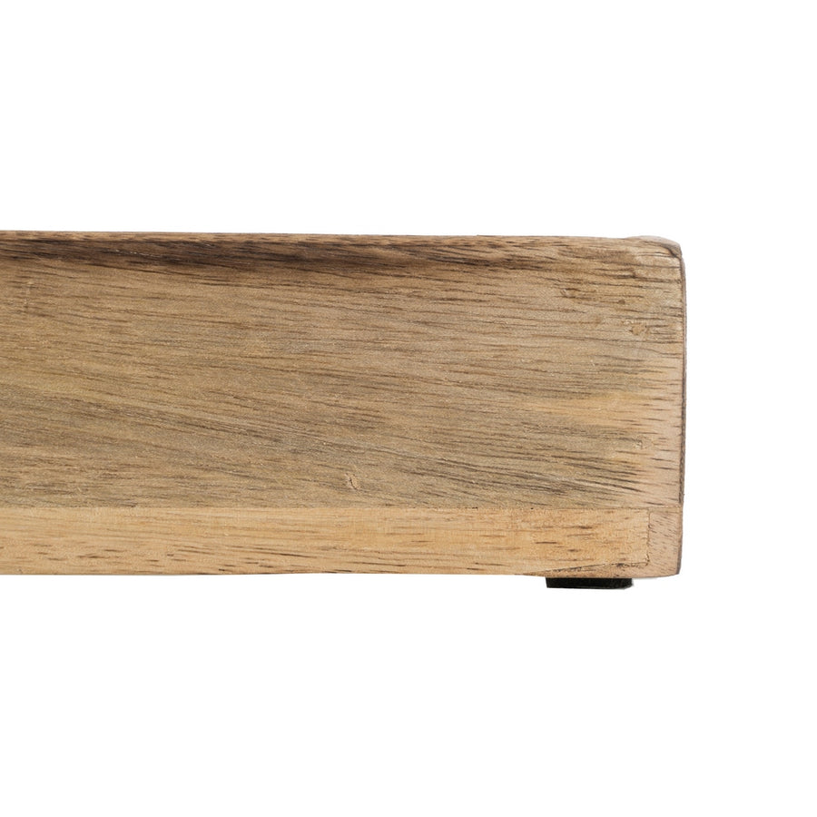 S/2 BANDEJAS BLANCO-NATURAL 43,50 X 27 X 5 CM