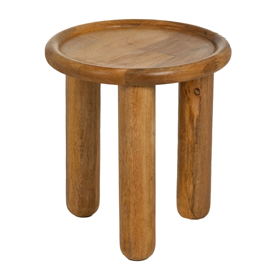 MESITA NATURAL MADERA DE MANGO 42 X 42 X 46 CM