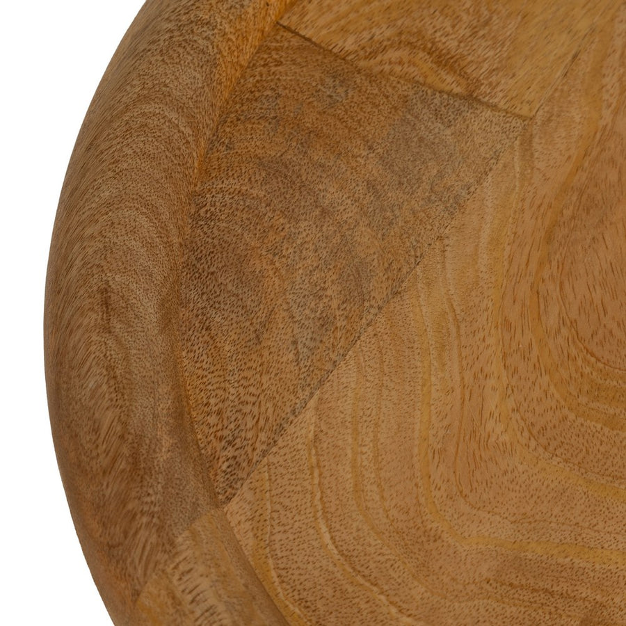 MESITA NATURAL MADERA DE MANGO 42 X 42 X 46 CM