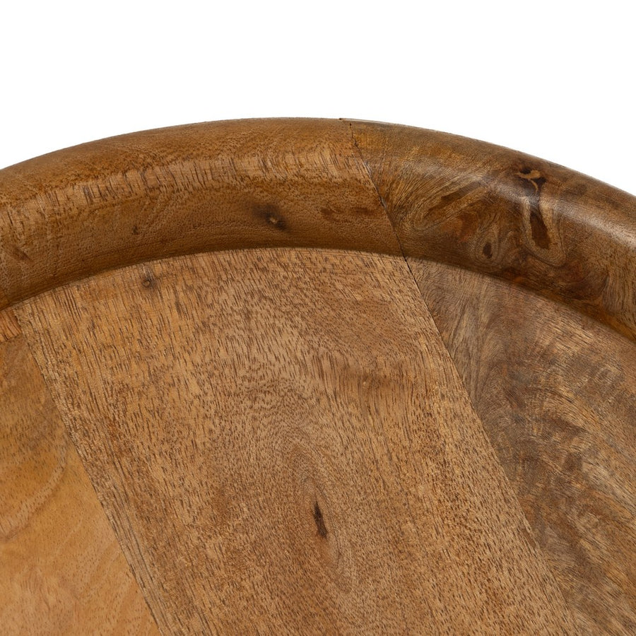 MESITA NATURAL MADERA DE MANGO 42 X 42 X 46 CM