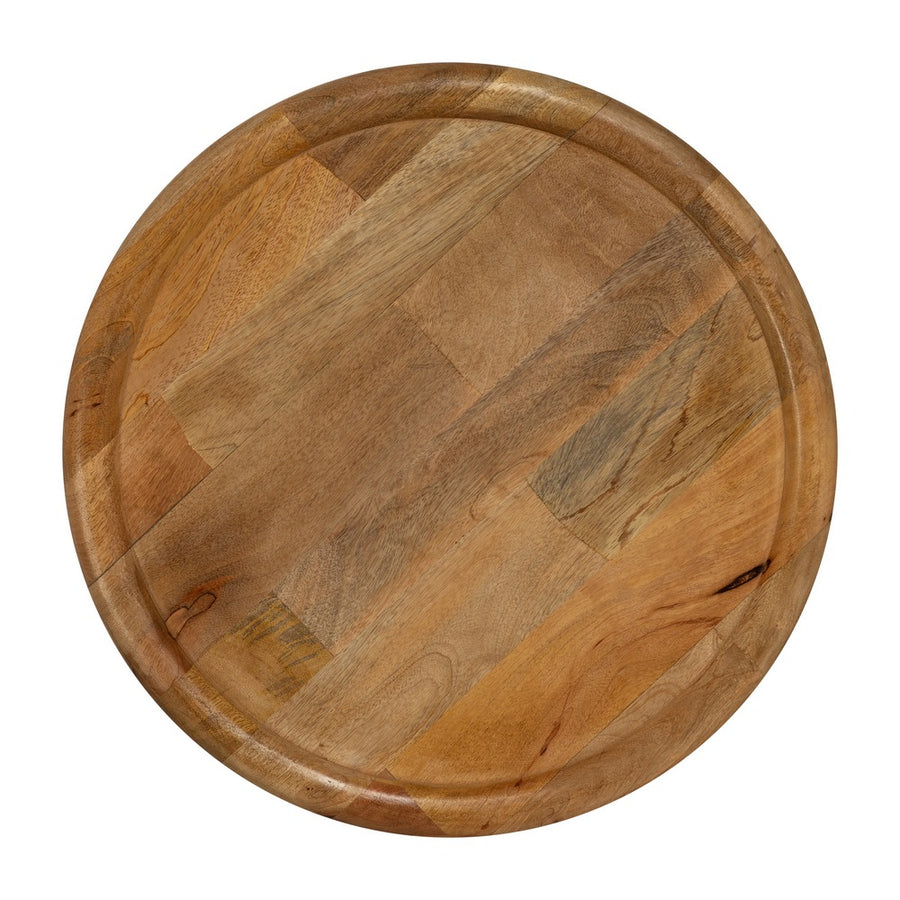 MESITA NATURAL MADERA DE MANGO 42 X 42 X 46 CM