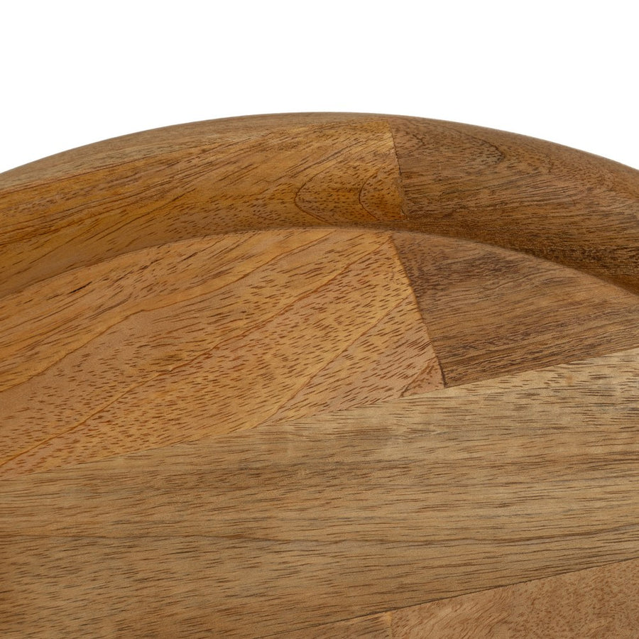 MESITA NATURAL MADERA DE MANGO 50 X 50 X 36 CM