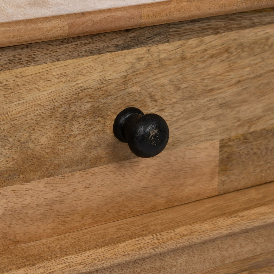 BANCO NATURAL MADERA DE MANGO 98 X 46 X 54 CM