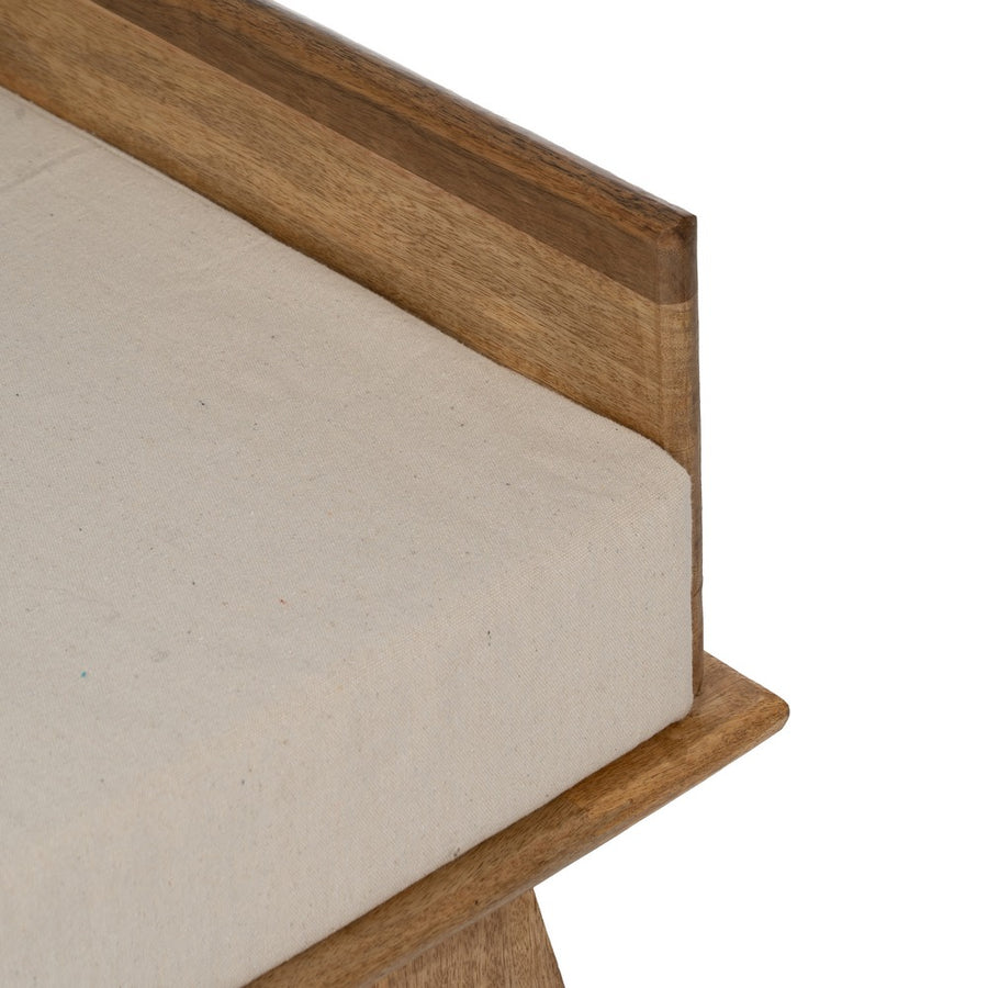 BANCO NATURAL MADERA DE MANGO 98 X 46 X 54 CM