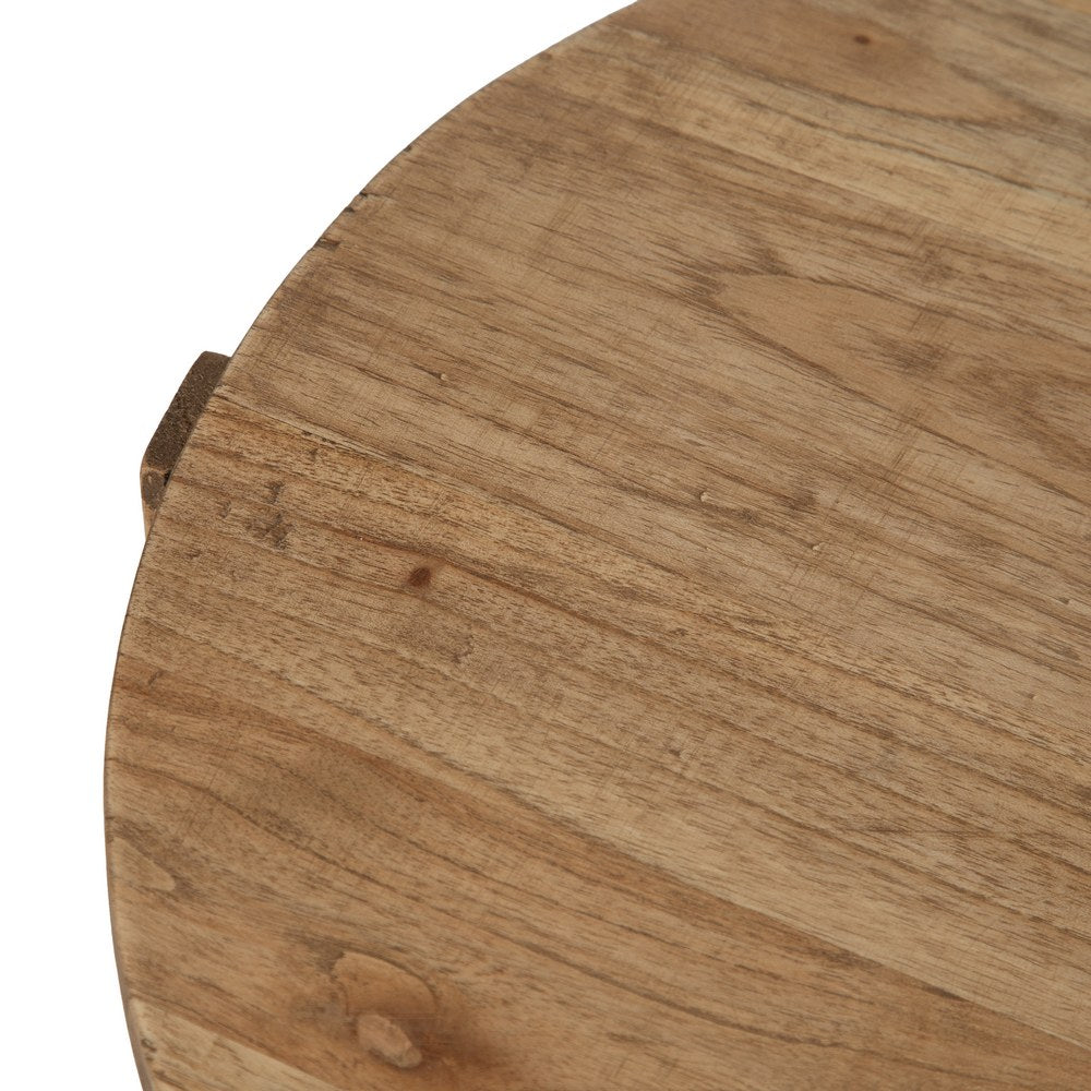 MESA AUXILIAR NATURAL MADERA MINDI SALÓN 40 X 40 X 45 CM