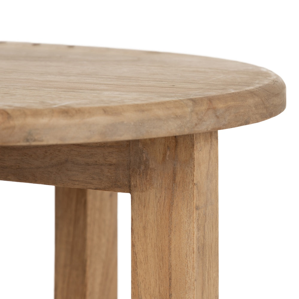 MESA AUXILIAR NATURAL MADERA MINDI SALÓN 40 X 40 X 55 CM