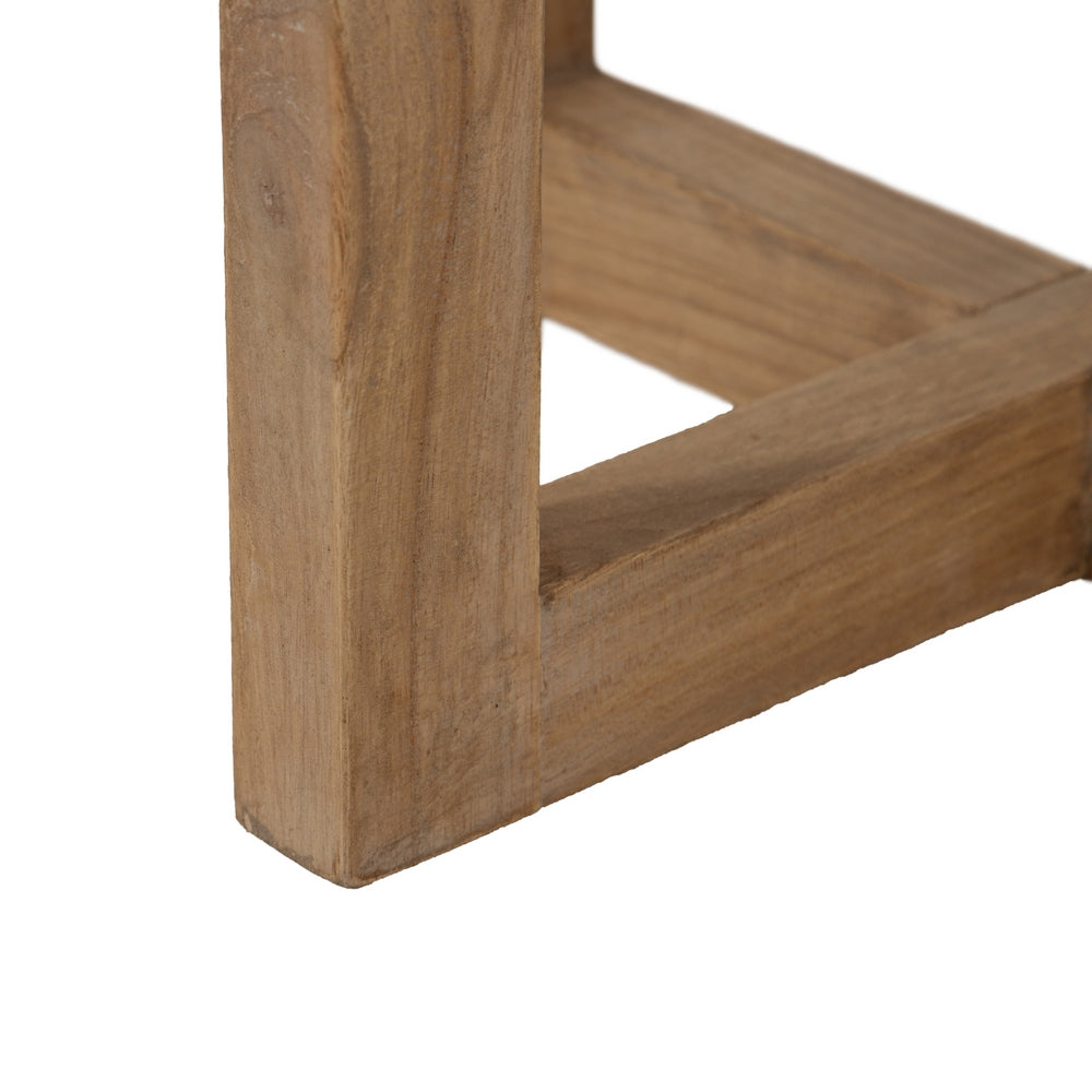 MESA AUXILIAR NATURAL MADERA MINDI SALÓN 40 X 40 X 55 CM