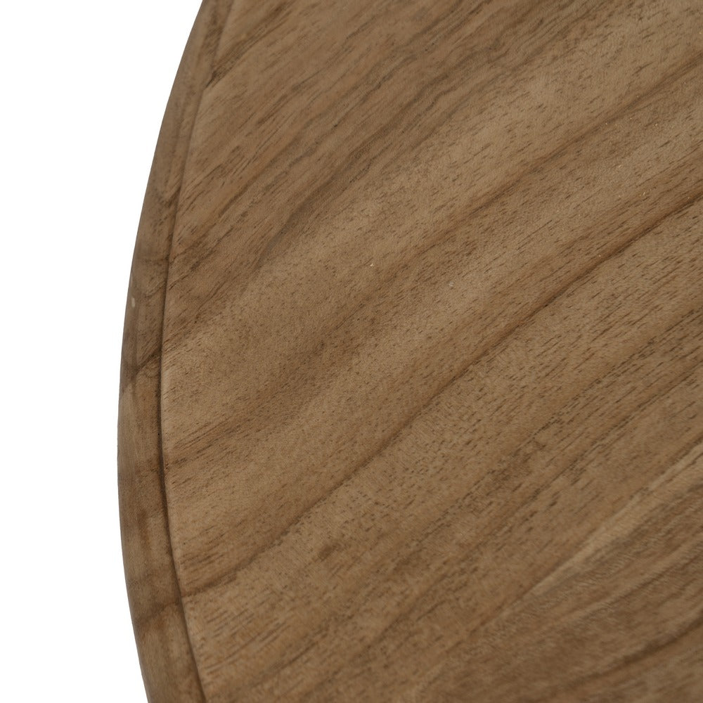 MESA AUXILIAR NATURAL MADERA MINDI SALÓN 50 X 50 X 64 CM