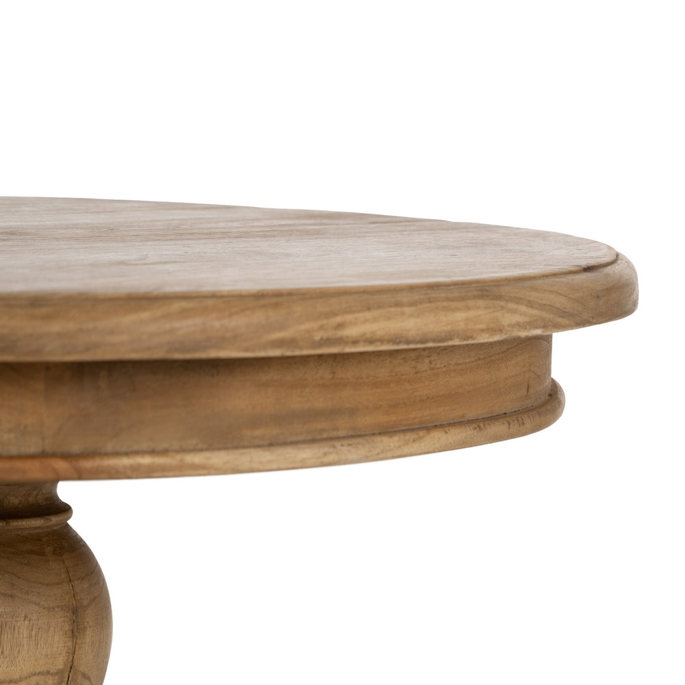 MESA AUXILIAR NATURAL MADERA MINDI SALÓN 50 X 50 X 64 CM