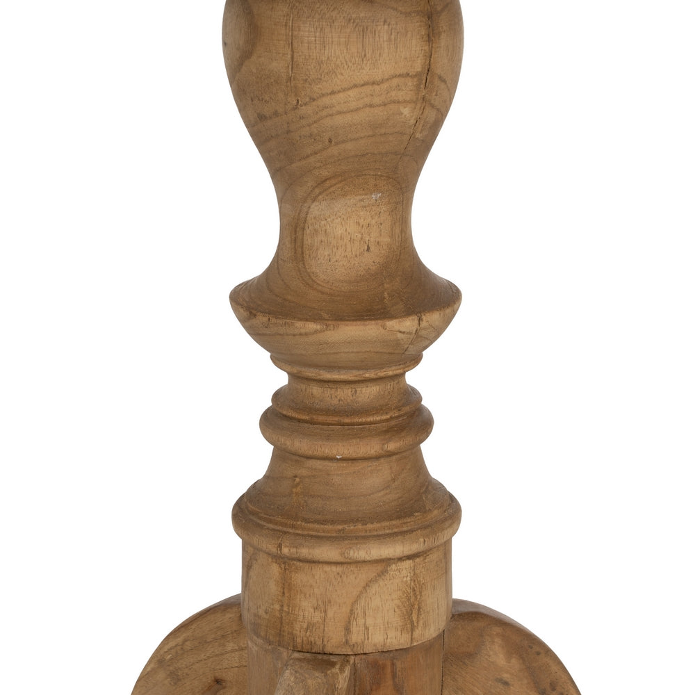 MESA AUXILIAR NATURAL MADERA MINDI SALÓN 50 X 50 X 64 CM