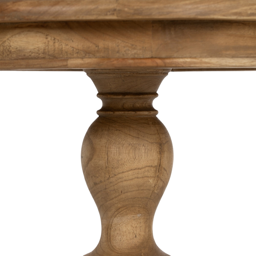 MESA AUXILIAR NATURAL MADERA MINDI SALÓN 50 X 50 X 64 CM
