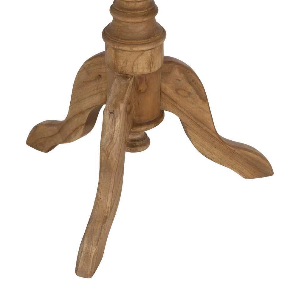 MESA AUXILIAR NATURAL MADERA MINDI SALÓN 50 X 50 X 64 CM