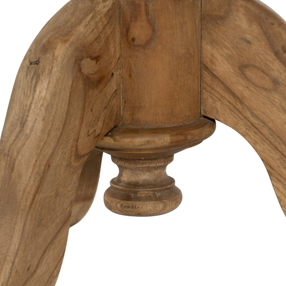 MESA AUXILIAR NATURAL MADERA MINDI SALÓN 50 X 50 X 64 CM