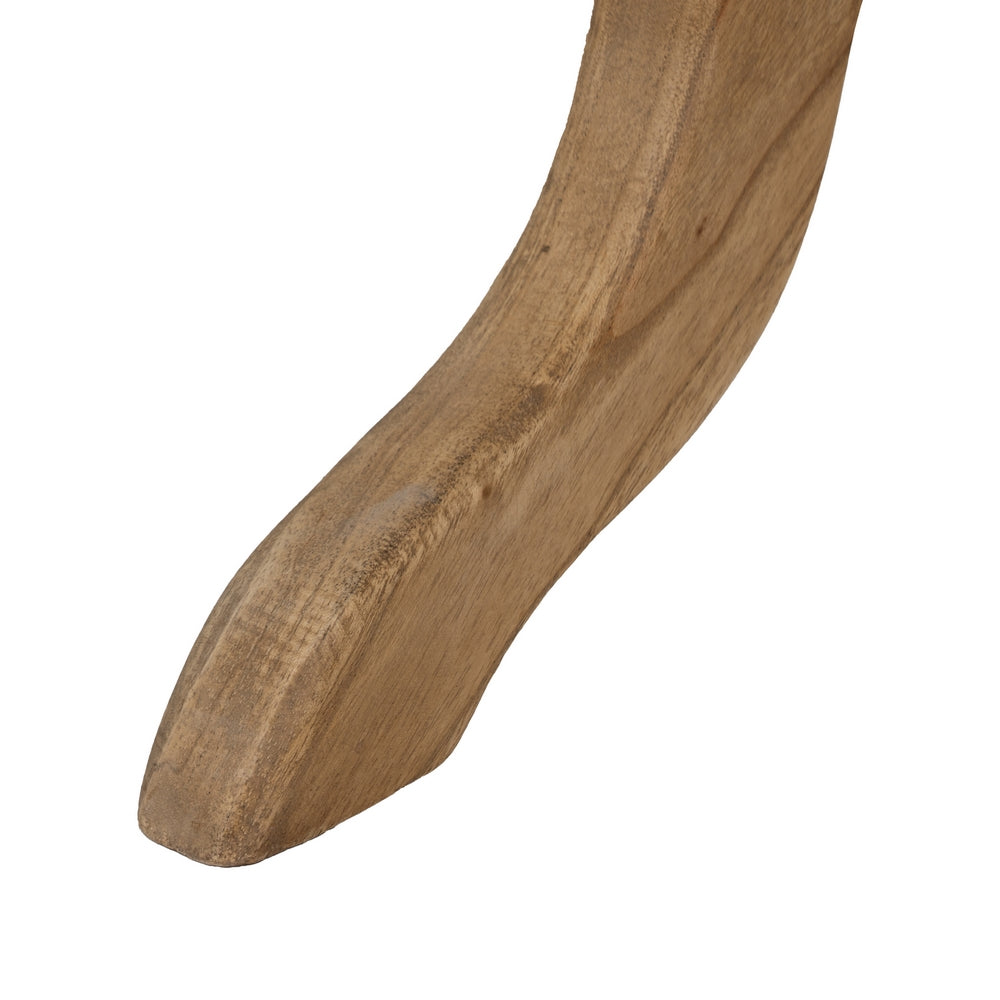 MESA AUXILIAR NATURAL MADERA MINDI SALÓN 50 X 50 X 64 CM