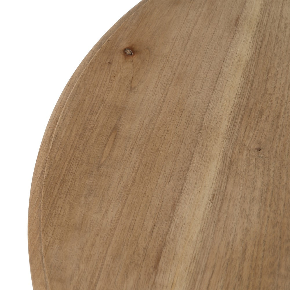 MESA AUXILIAR NATURAL MADERA MINDI SALÓN 70 X 70 X 77 CM