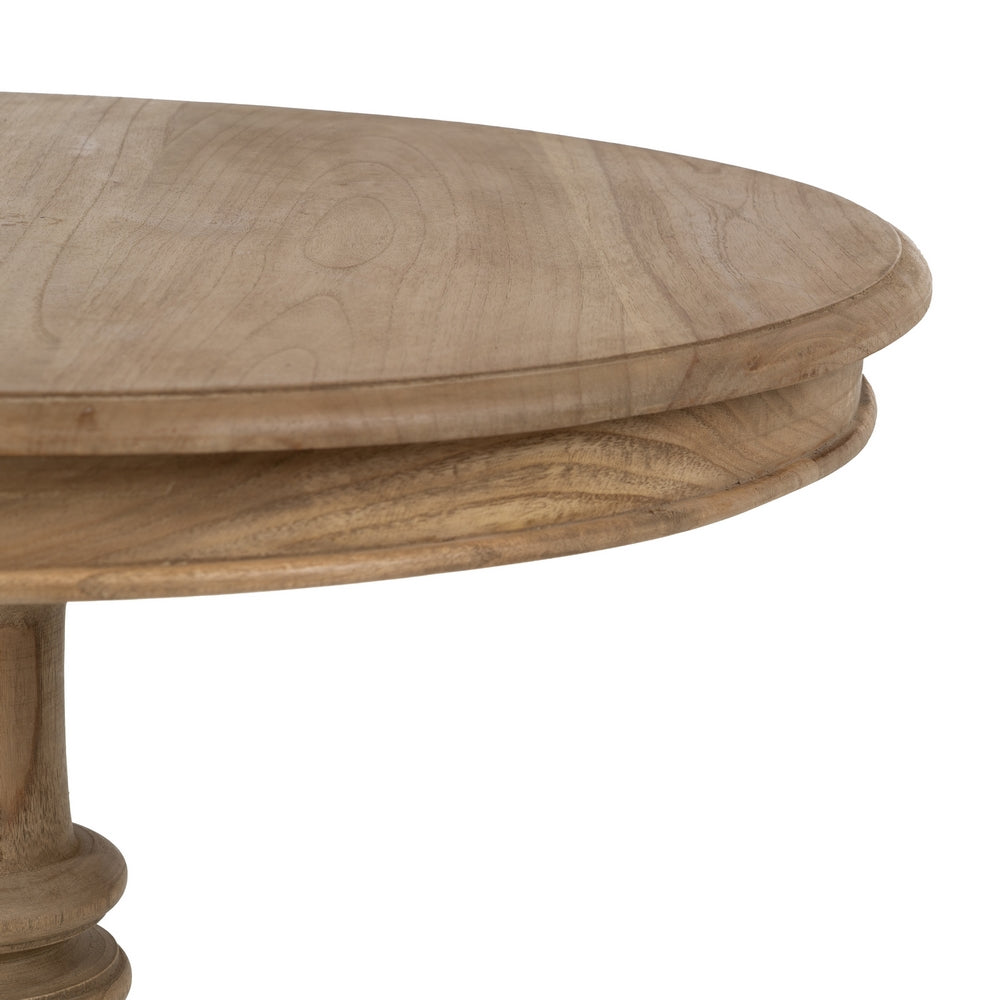 MESA AUXILIAR NATURAL MADERA MINDI SALÓN 70 X 70 X 77 CM