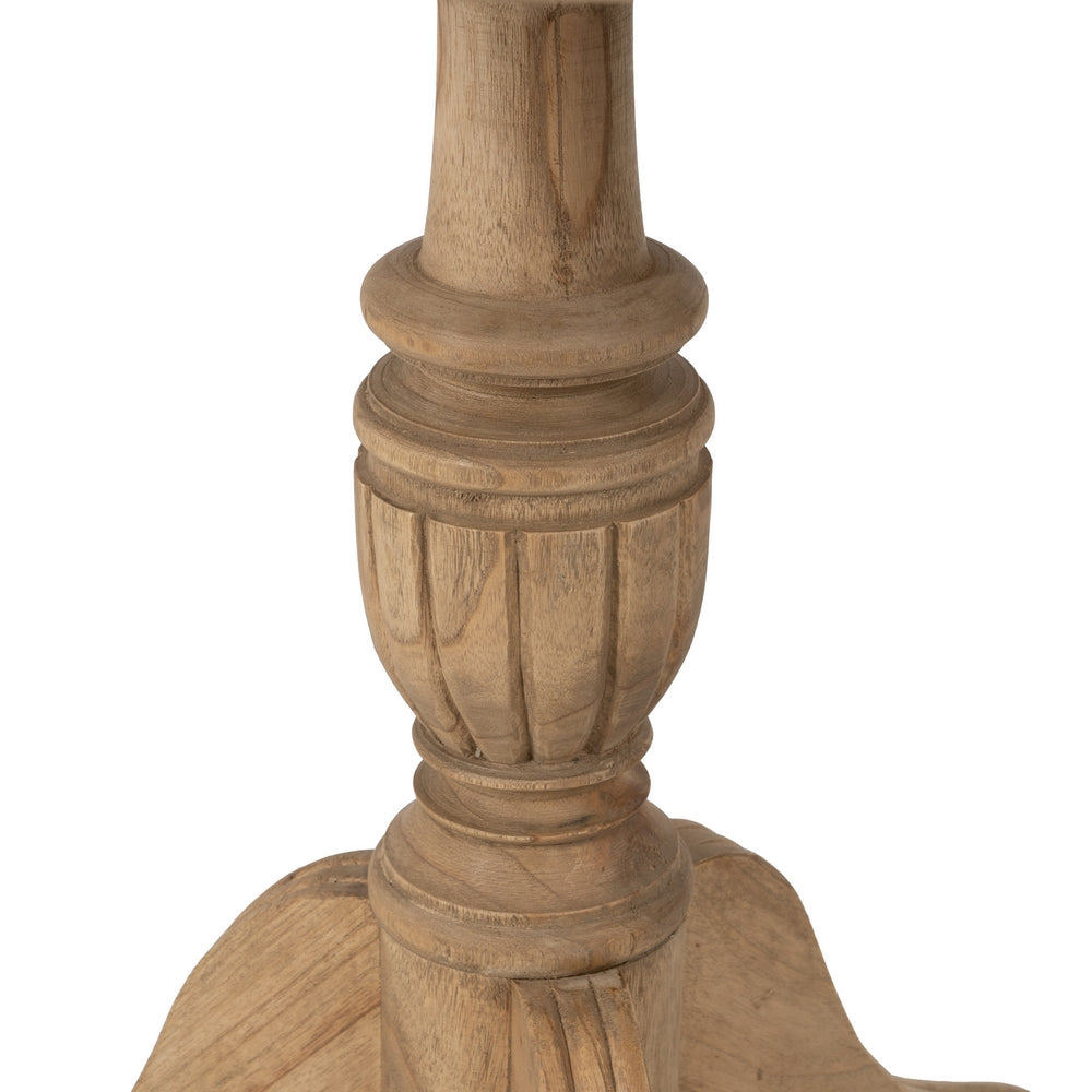 MESA AUXILIAR NATURAL MADERA MINDI SALÓN 70 X 70 X 77 CM