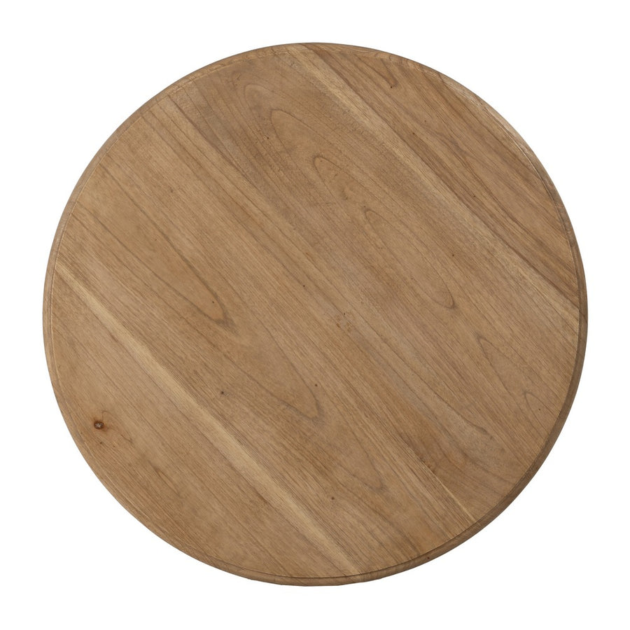 MESA AUXILIAR NATURAL MADERA MINDI SALÓN 70 X 70 X 77 CM