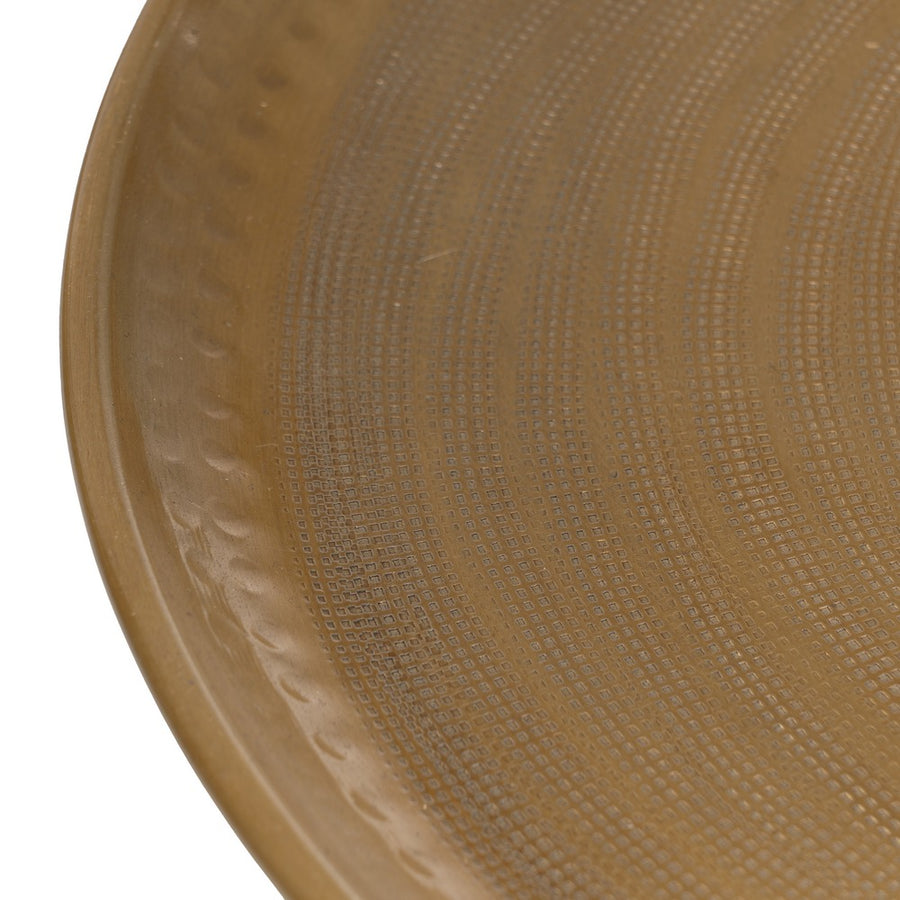 S/4 BANDEJA ORO VIEJO METAL DECORACIÓN 47,60 X 47,60 CM