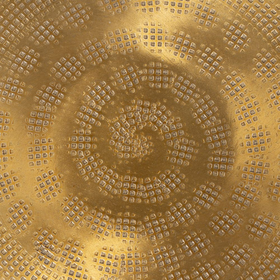 S/4 BANDEJA ORO VIEJO METAL DECORACIÓN 47,60 X 47,60 CM