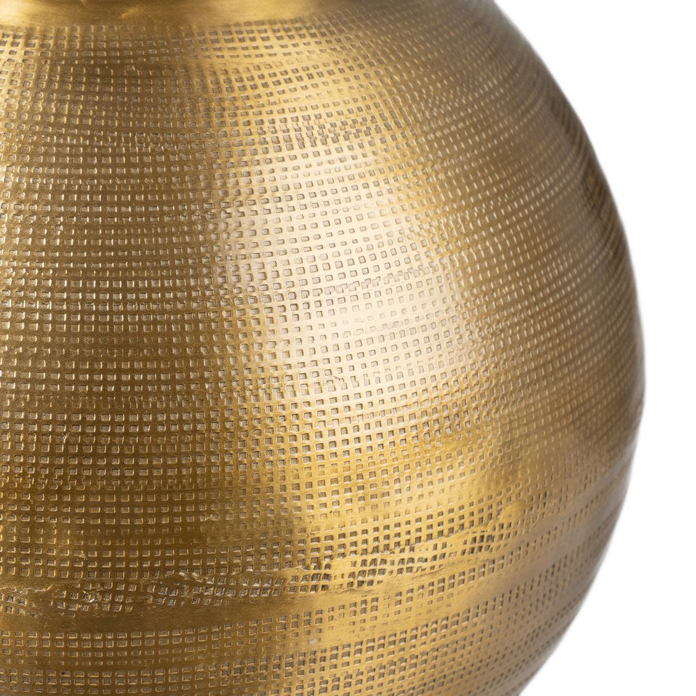 JARRÓN ORO VIEJO METAL DECORACIÓN 25,40 X 25,40 X 50,80 CM