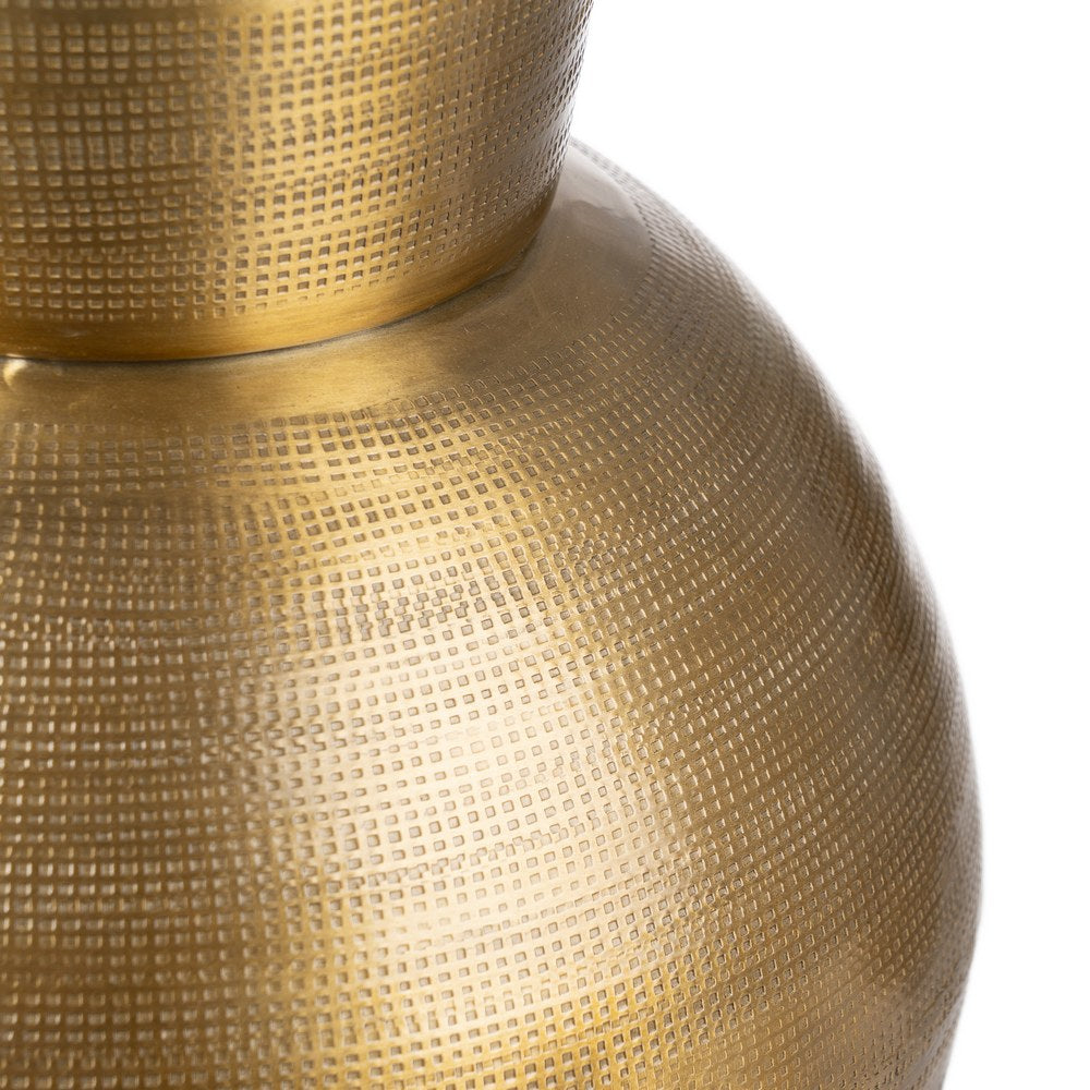 JARRÓN ORO VIEJO METAL DECORACIÓN 25,40 X 25,40 X 50,80 CM