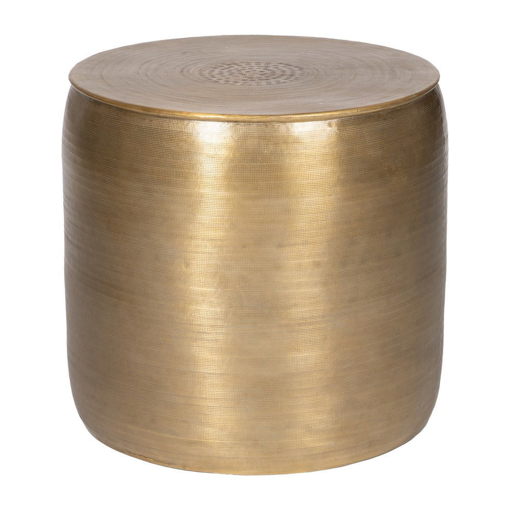 S/3 MESA AUXILIAR ORO VIEJO METAL 55,90 X 55,90 X 52 CM