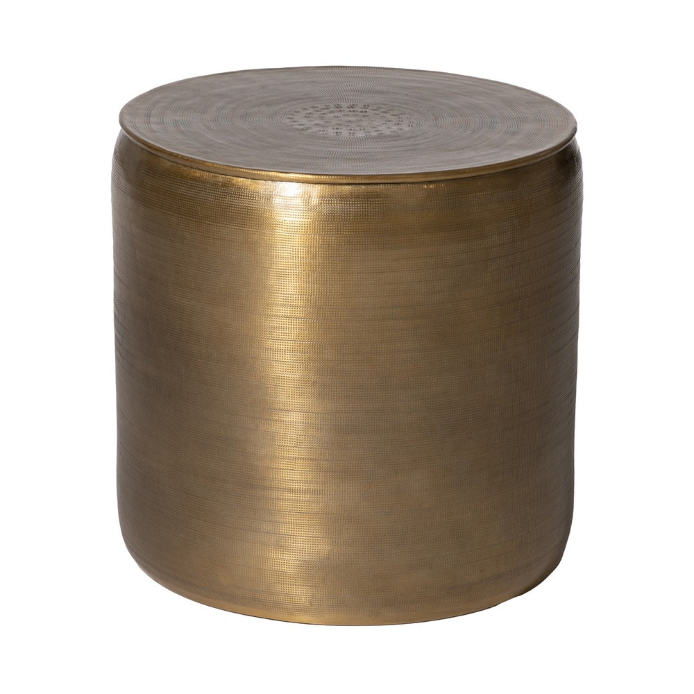 S/3 MESA AUXILIAR ORO VIEJO METAL 55,90 X 55,90 X 52 CM