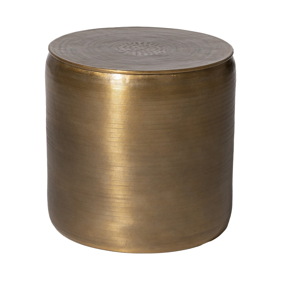 S/3 MESA AUXILIAR ORO VIEJO METAL 55,90 X 55,90 X 52 CM