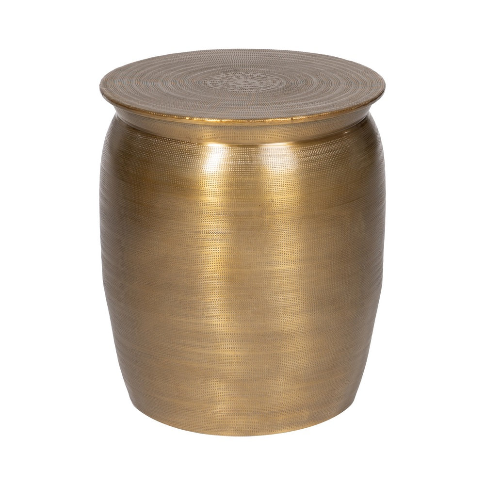 S/3 MESA AUXILIAR ORO VIEJO METAL 55,90 X 55,90 X 52 CM