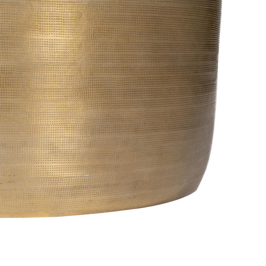 S/3 MESA AUXILIAR ORO VIEJO METAL 55,90 X 55,90 X 52 CM