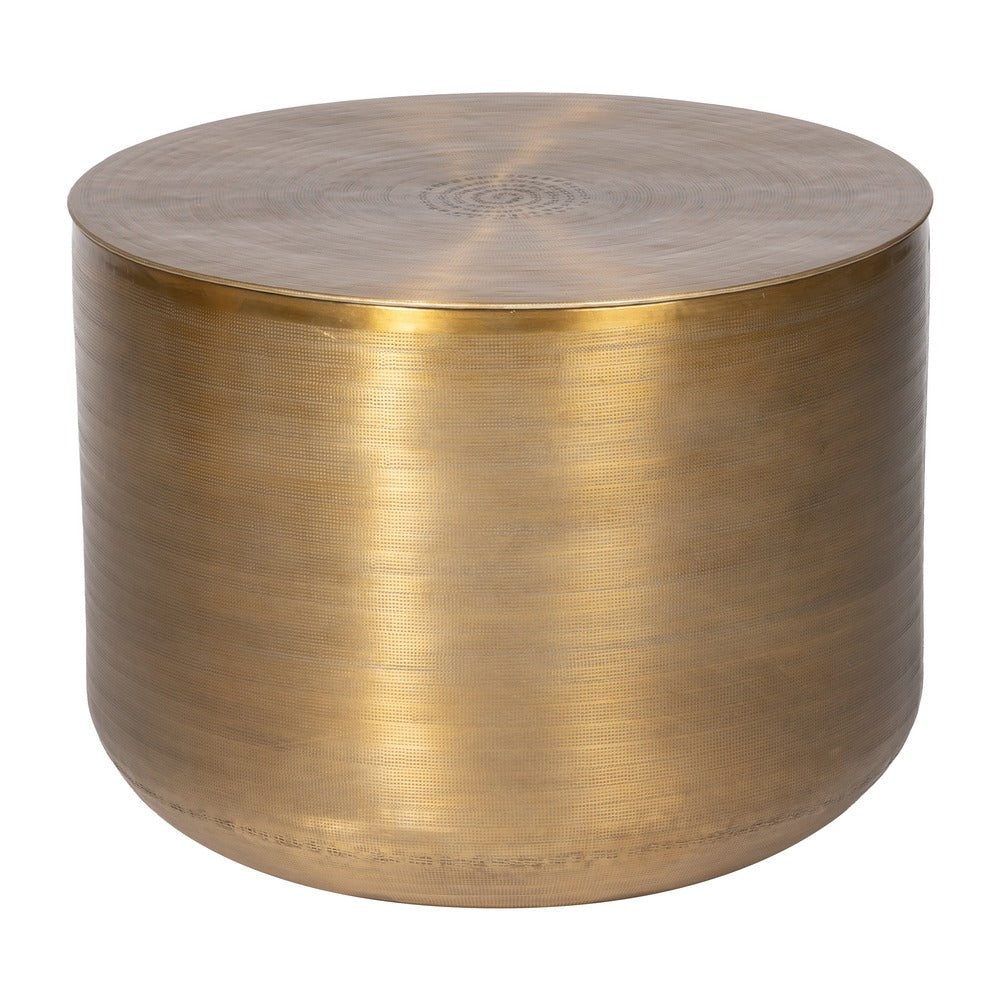 S/3 MESA AUXILIAR ORO VIEJO METAL 58,50 X 58,50 X 41,90 CM