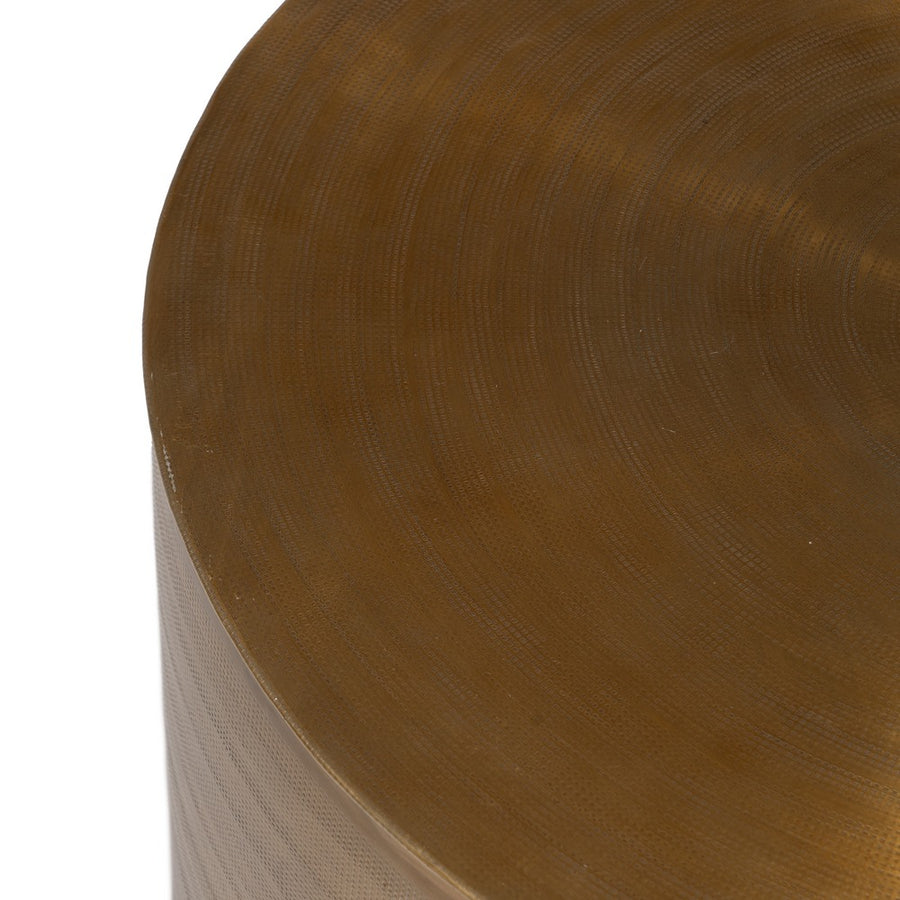 S/3 MESA AUXILIAR ORO VIEJO METAL 58,50 X 58,50 X 41,90 CM