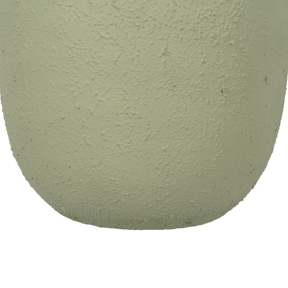 JARRÓN VERDE CLARO METAL 26 X 26 X 53 CM