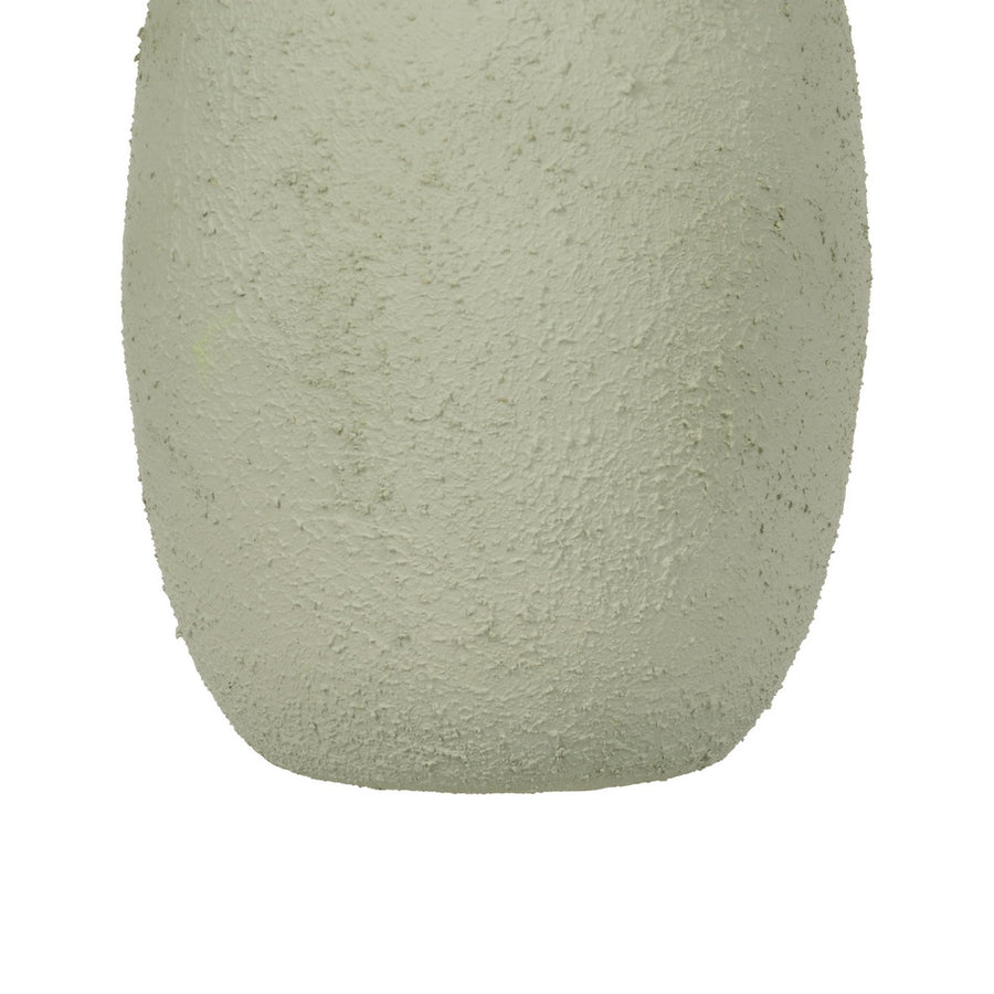 JARRÓN VERDE CLARO METAL 20 X 20 X 46 CM