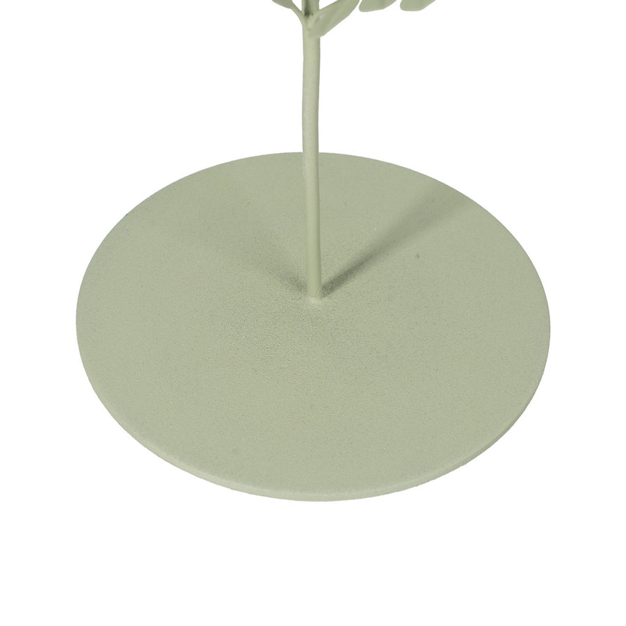 FIGURA ARBOLITO VERDE CLARO METAL 26 X 26 X 84 CM