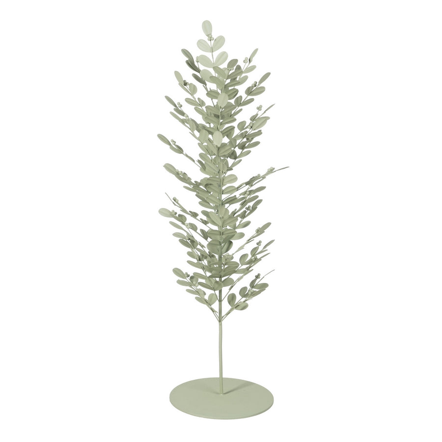 FIGURA ARBOLITO VERDE CLARO METAL 26 X 26 X 84 CM
