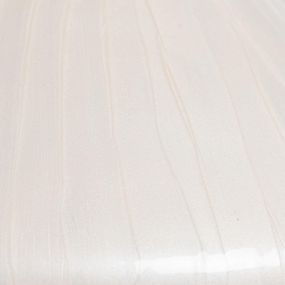 JARRÓN BLANCO METAL-CRISTAL DECORACIÓN 28 X 28 X 57 CM
