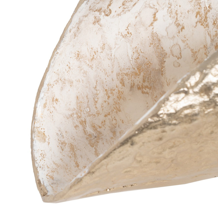 CENTRO MESA BLANCO-CHAMPÁN METAL 39 X 15 X 16,50 CM