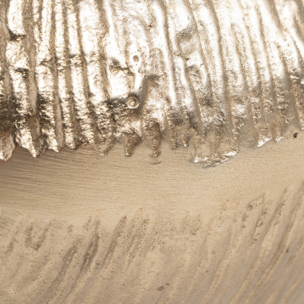 CENTRO MESA BLANCO-CHAMPÁN METAL 31 X 26,50 X 19 CM