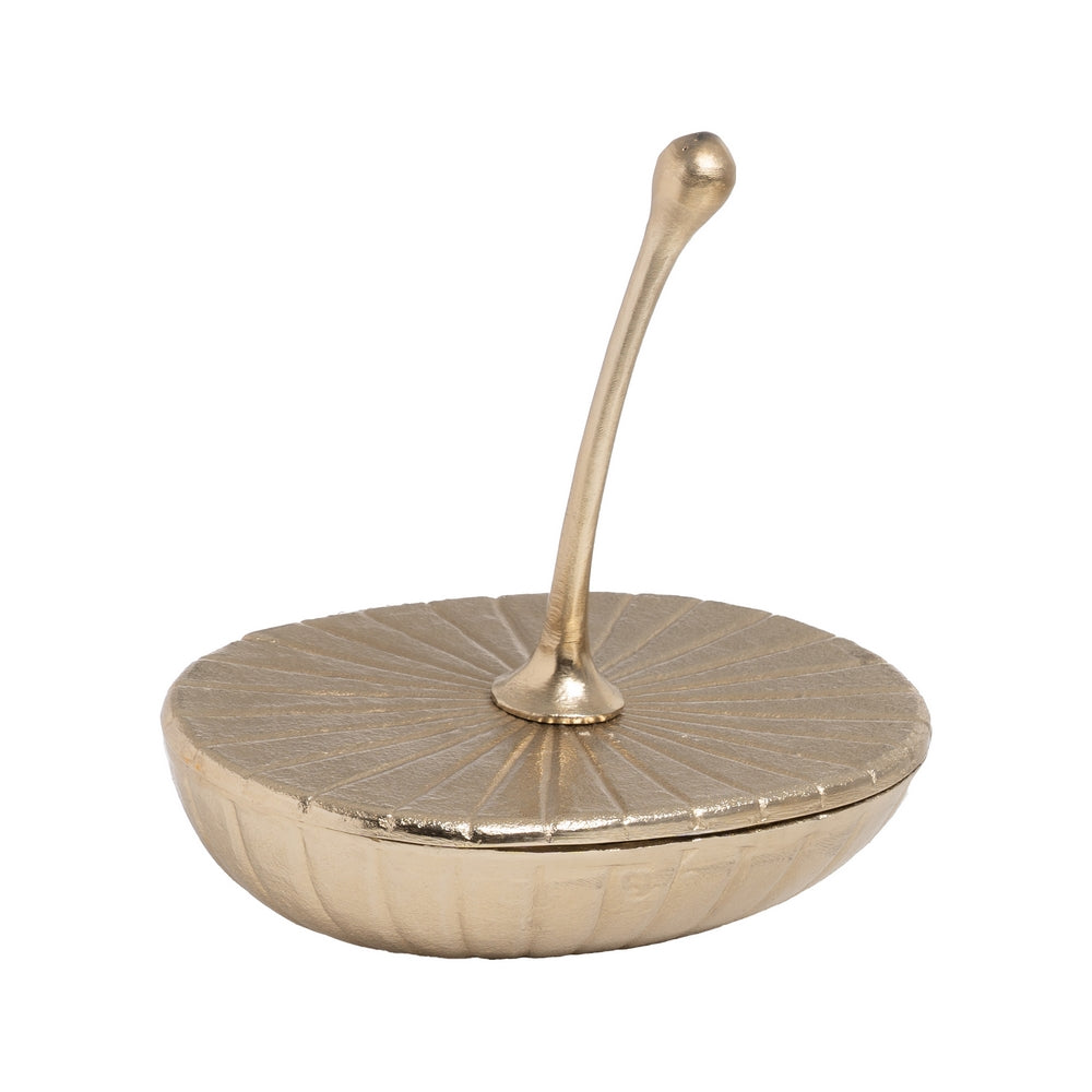 CAJA DORADO METAL DECORACIÓN 31 X 21,50 X 35,50 CM