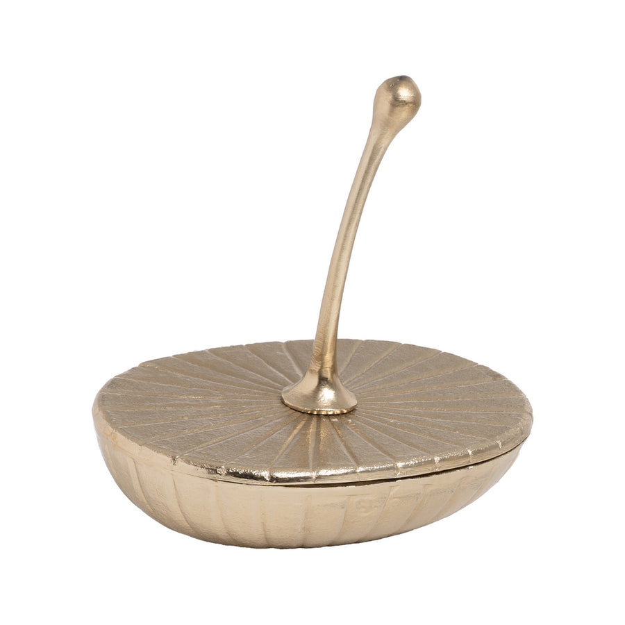 CAJA DORADO METAL DECORACIÓN 31 X 21,50 X 35,50 CM