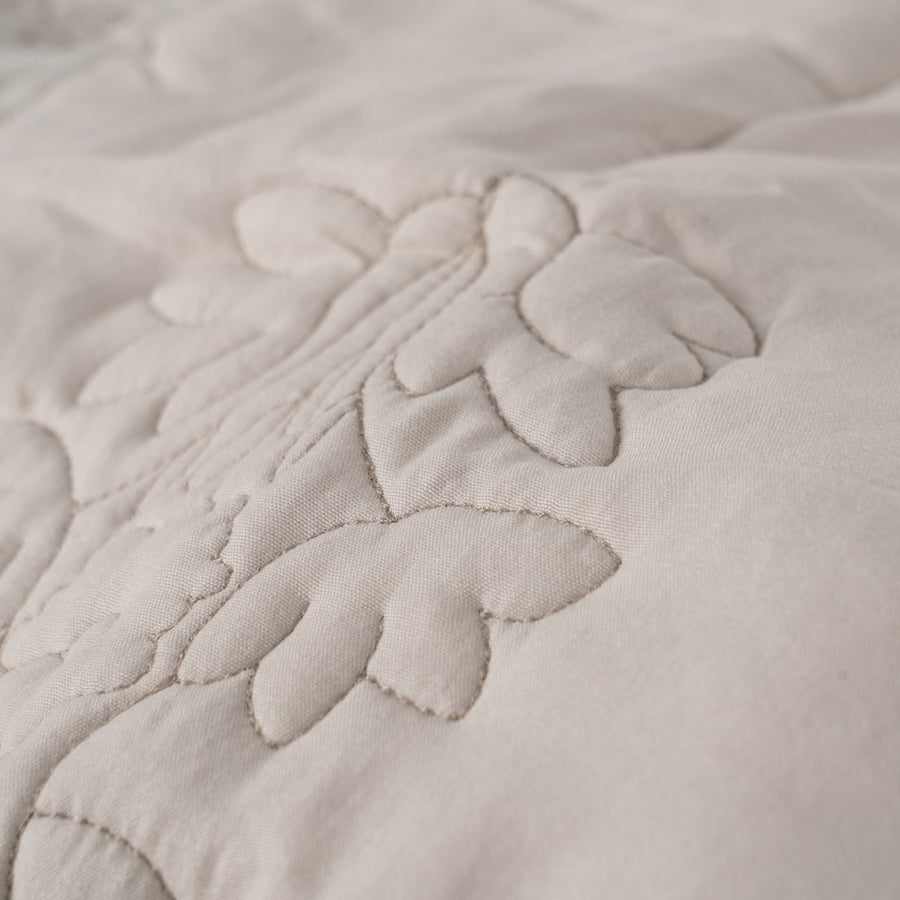COLCHA BEIGE POLIESTER DORMITORIO 180 X 260 CM