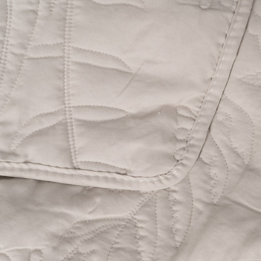 COLCHA BEIGE POLIESTER DORMITORIO 240 X 260 CM