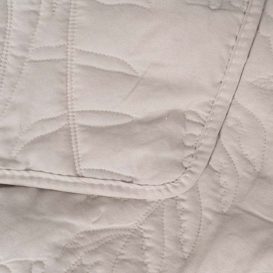 COLCHA BEIGE POLIESTER DORMITORIO 240 X 260 CM