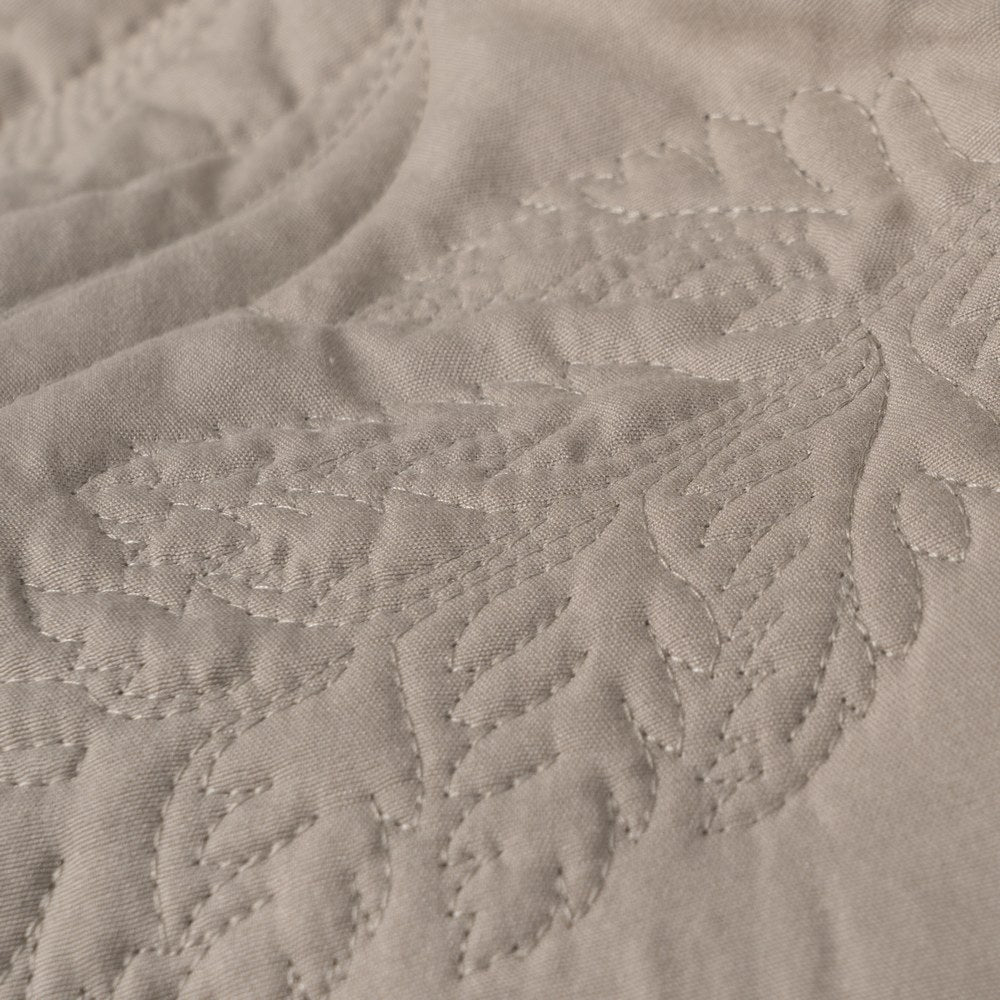 COLCHA TAUPE POLIESTER DORMITORIO 180 X 260 CM