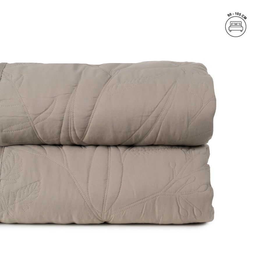 COLCHA TAUPE POLIESTER DORMITORIO 180 X 260 CM
