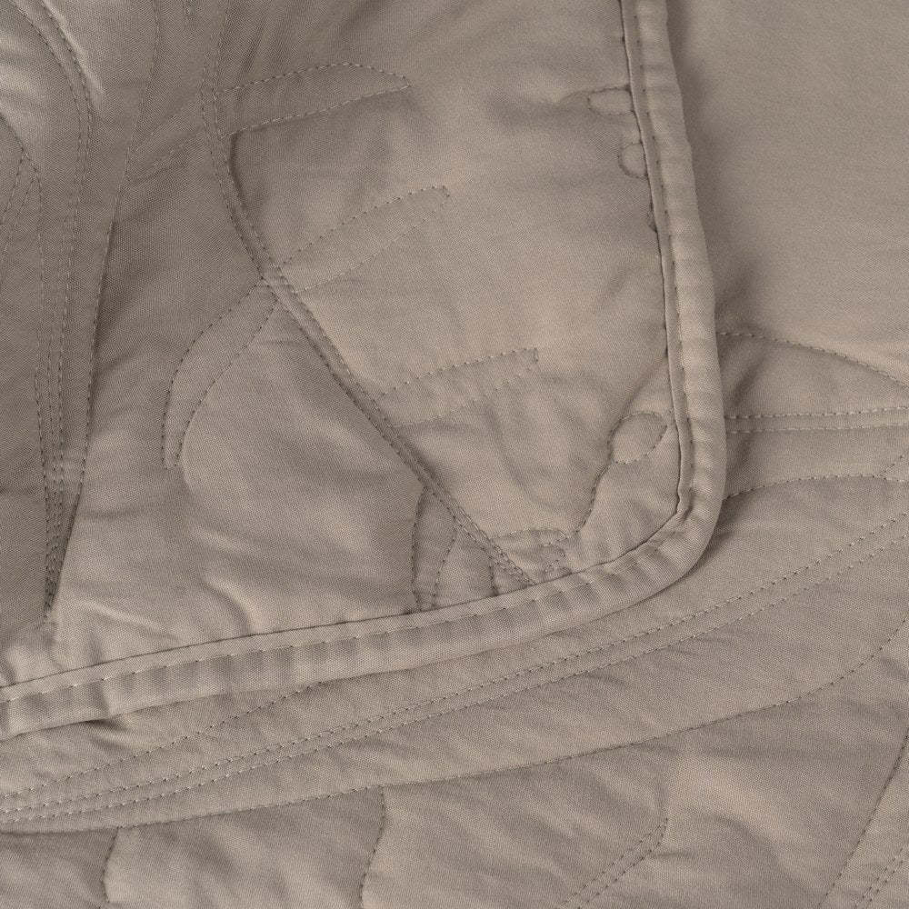 COLCHA TAUPE POLIESTER DORMITORIO 240 X 260 CM