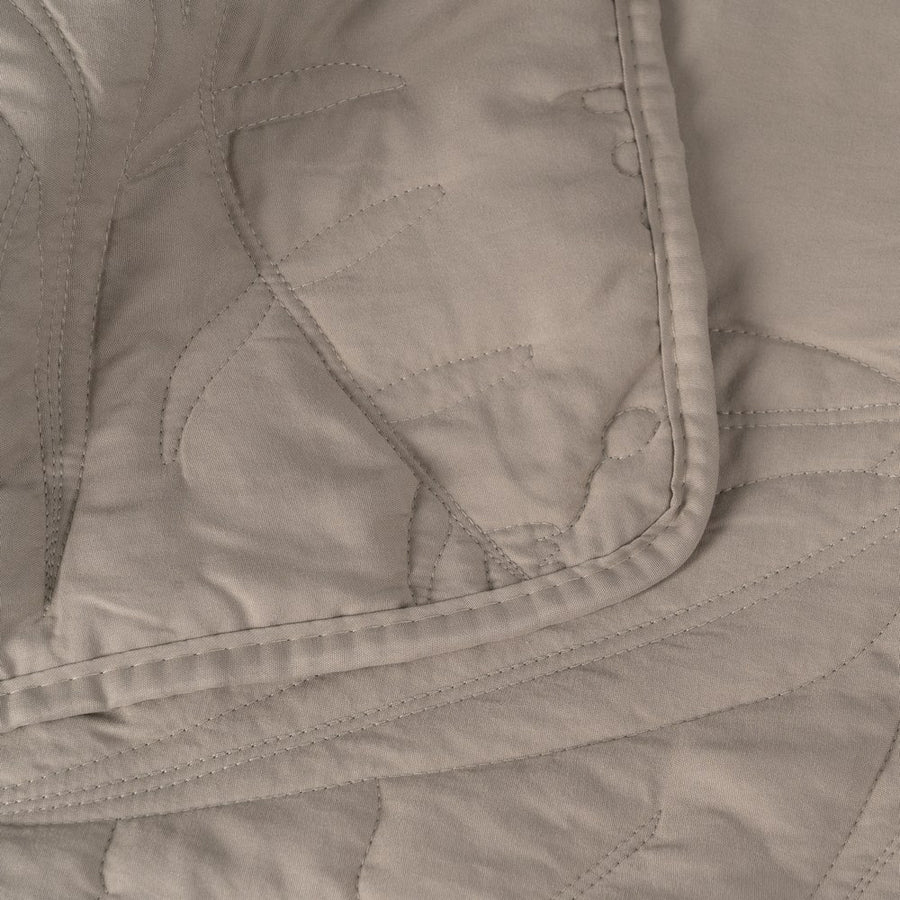 COLCHA TAUPE POLIESTER DORMITORIO 240 X 260 CM