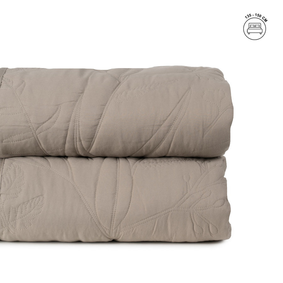 COLCHA TAUPE POLIESTER DORMITORIO 240 X 260 CM